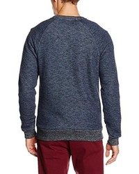 dunkelblauer Pullover mit einem Rundhalsausschnitt von Scotch & Soda