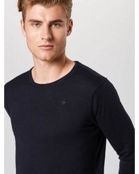 dunkelblauer Pullover mit einem Rundhalsausschnitt von Scotch & Soda