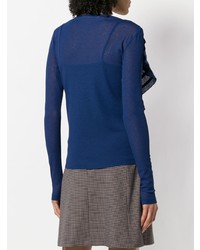 dunkelblauer Pullover mit einem Rundhalsausschnitt von See by Chloe