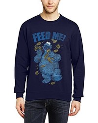 dunkelblauer Pullover mit einem Rundhalsausschnitt von Sesame Street