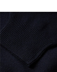 dunkelblauer Pullover mit einem Rundhalsausschnitt von J.Crew