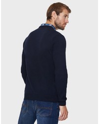 dunkelblauer Pullover mit einem Rundhalsausschnitt von Threadbare
