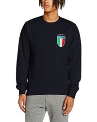 dunkelblauer Pullover mit einem Rundhalsausschnitt von TOFFS RETRO FOOTBALL