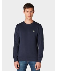 dunkelblauer Pullover mit einem Rundhalsausschnitt von Tom Tailor Denim