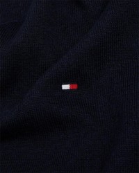 dunkelblauer Pullover mit einem Rundhalsausschnitt von Tommy Hilfiger