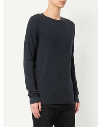 dunkelblauer Pullover mit einem Rundhalsausschnitt von rag & bone