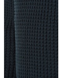 dunkelblauer Pullover mit einem Schalkragen von BLEND
