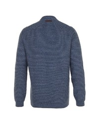 dunkelblauer Pullover mit einem V-Ausschnitt von camel active