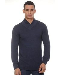 dunkelblauer Pullover mit einem V-Ausschnitt von CAZADOR