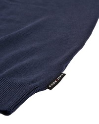 dunkelblauer Pullover mit einem V-Ausschnitt von CODE-ZERO