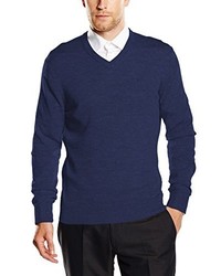 dunkelblauer Pullover mit einem V-Ausschnitt von Dockers