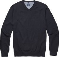 dunkelblauer Pullover mit einem V-Ausschnitt von Marvelis
