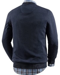 dunkelblauer Pullover mit einem V-Ausschnitt von Otto Kern