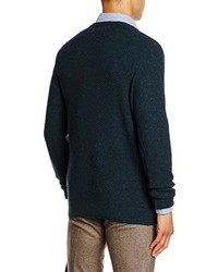 dunkelblauer Pullover mit einem V-Ausschnitt von Scalpers