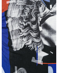 dunkelblauer Pullover mit einem V-Ausschnitt von Versace