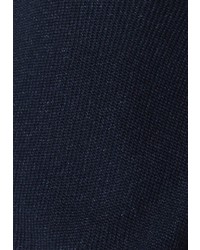 dunkelblauer Pullover mit einem zugeknöpften Kragen von Esprit