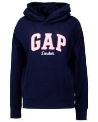 dunkelblauer Pullover mit einer Kapuze von Gap
