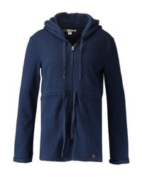 dunkelblauer Pullover mit einer Kapuze von Roxy