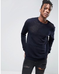 dunkelblauer Pullover von Asos