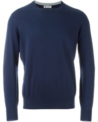 dunkelblauer Pullover von Brunello Cucinelli