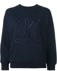 dunkelblauer Pullover von Christopher Kane