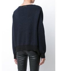 dunkelblauer Pullover von Helmut Lang