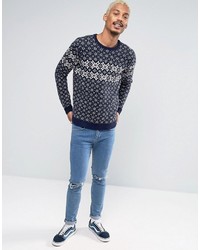 dunkelblauer Pullover von Asos