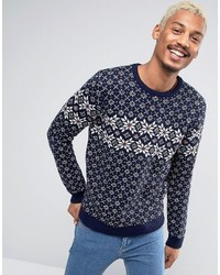 dunkelblauer Pullover von Asos