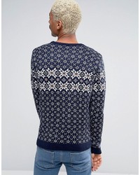 dunkelblauer Pullover von Asos