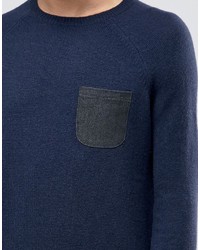 dunkelblauer Pullover von Asos