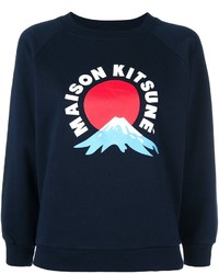 dunkelblauer Pullover von MAISON KITSUNE