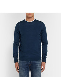 dunkelblauer Pullover von John Smedley