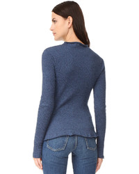 dunkelblauer Pullover von Ulla Johnson