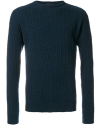 dunkelblauer Pullover von Roberto Collina