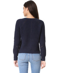 dunkelblauer Pullover von 360 Sweater