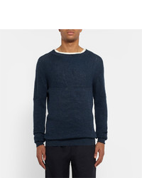 dunkelblauer Pullover von Bottega Veneta