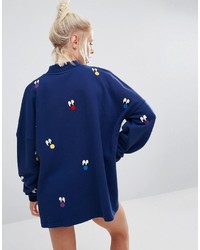 dunkelblauer Pullover von Lazy Oaf