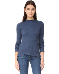 dunkelblauer Pullover von Ulla Johnson