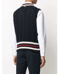 dunkelblauer Pullunder von Thom Browne