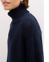 dunkelblauer Rollkragenpullover von bonprix