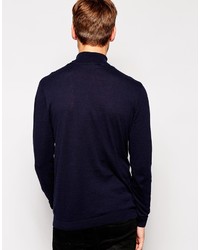 dunkelblauer Rollkragenpullover von Asos