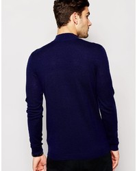 dunkelblauer Rollkragenpullover von Asos