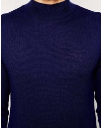 dunkelblauer Rollkragenpullover von Asos