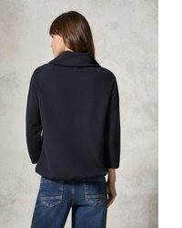 dunkelblauer Rollkragenpullover von Cecil