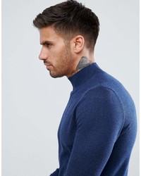 dunkelblauer Rollkragenpullover von Asos