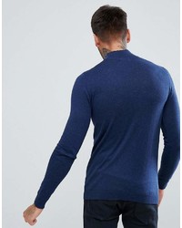 dunkelblauer Rollkragenpullover von Asos