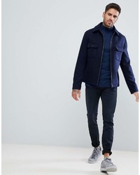 dunkelblauer Rollkragenpullover von Asos