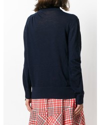 dunkelblauer Rollkragenpullover von Sacai