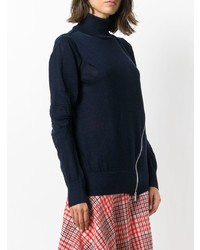 dunkelblauer Rollkragenpullover von Sacai