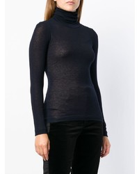 dunkelblauer Rollkragenpullover von Stefano Mortari